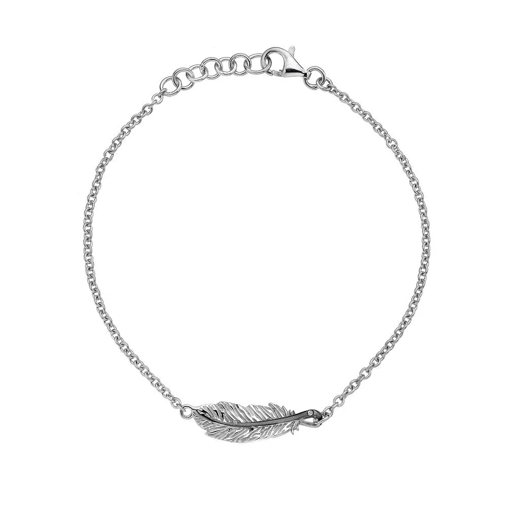 Hot Diamonds Bracelet Feather Silver
