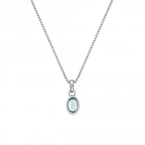 Hot Diamonds December Birthstone Sterling Silver Blue Topaz Necklace