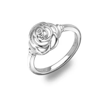 Hot Diamonds Eternal Rose Sterling Silver Ring D