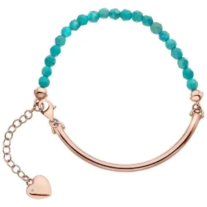 Hot Diamonds Festival Turquoise Rose Gold Plated Bracelet