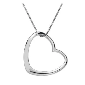 Hot Diamonds Necklace Extravagance Open Heart Silver D