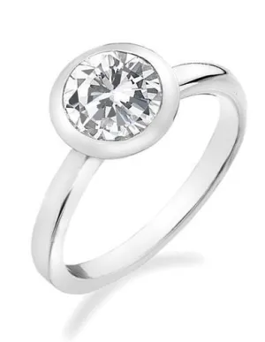 Hot Diamonds Riflessi Sterling Silver Cubic Zirconia Ring