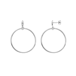 Hot Diamonds Sterling Silver Large Circle Hoop Earrings D