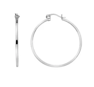 Hot Diamonds Sterling Silver Large Hoop Earrings