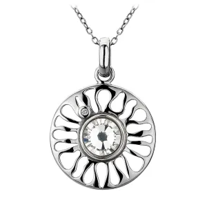 Hot Diamonds Swarovski Crystal Sundial Necklace