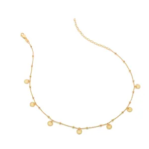 Hot Diamonds x Jac Jossa Embrace Gold Plated Sterling Silver Droplet Cable Chain Necklace 32cm