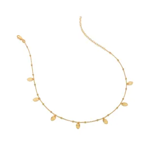 Hot Diamonds x Jac Jossa Embrace Gold Plated Sterling Silver Droplet Cable Chain Necklace 32cm