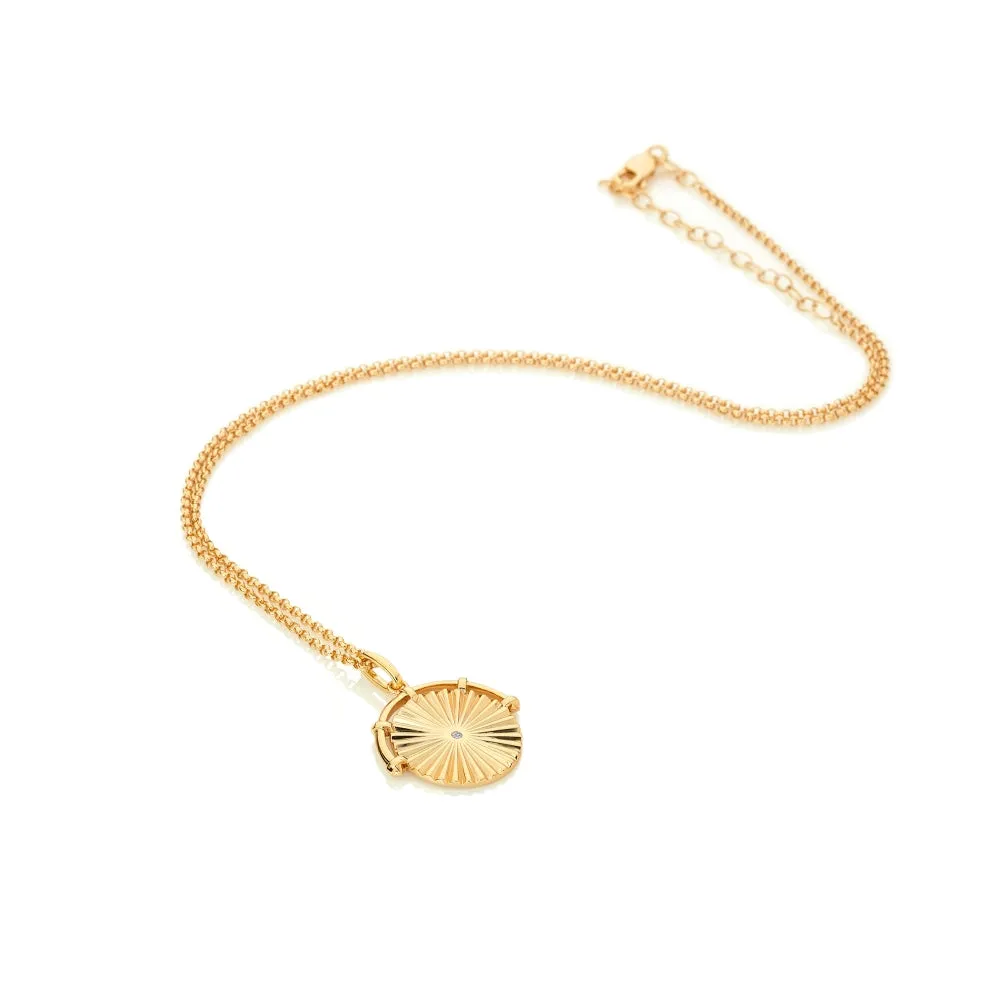 Hot Diamonds x Jac Jossa Hope Gold Plated Sterling Silver Halo Pendant D