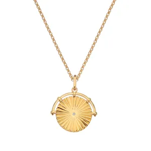 Hot Diamonds x Jac Jossa Hope Gold Plated Sterling Silver Halo Pendant D