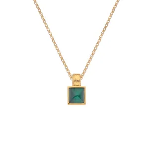 Hot Diamonds x Jac Jossa Revive Gold Plated Sterling Silver Malachite Pendant