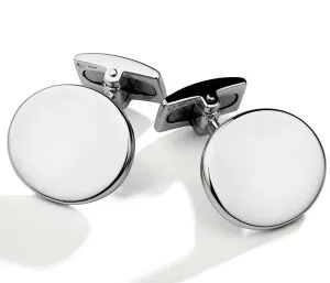 Hoxton Sterling Silver Oval Cufflinks D