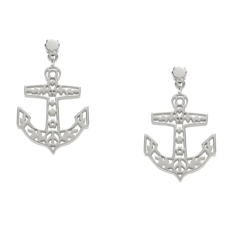 Karen Walker - Filigree Anchor Earrings