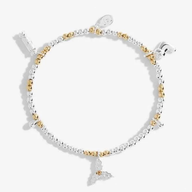 Life's A Charm Magic Of Christmas Silver Charm 17.5cm Stretch Bracelet 5436