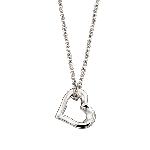 Little Star Lola Sterling Silver Heart Necklace