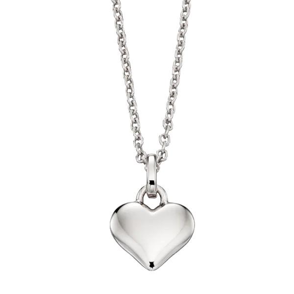 Little Star Mia Sterling Silver Heart Necklace