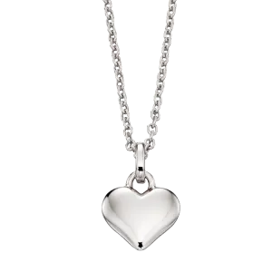 Little Star Mia Sterling Silver Heart Necklace