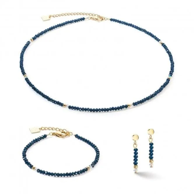Little Twinkle Gold-Dark Blue Necklace 2033/10-0721