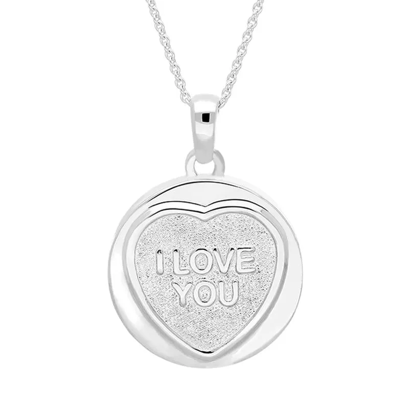 Love Hearts Classic Sterling Silver "I Love You" Necklace