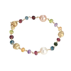 Marco Bicego Africa 18ct Yellow Gold Mixed Stone Bracelet D