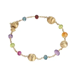 Marco Bicego Africa 18ct Yellow Gold Mixed Stone Bracelet