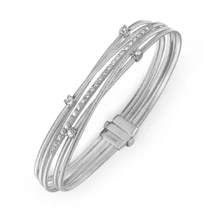 Marco Bicego Goa 18ct White Gold 0.29ct Diamond Five Strand Bracelet