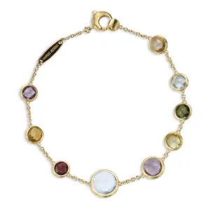 Marco Bicego Jaipur 18ct Yellow Gold Mixed Stone Bracelet D