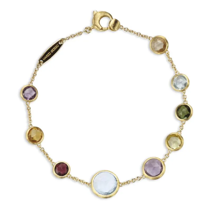 Marco Bicego Jaipur 18ct Yellow Gold Mixed Stone Bracelet D