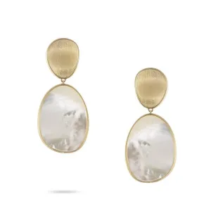 Marco Bicego Lunaria 18ct Yellow Gold White Mother of Pearl Earrings