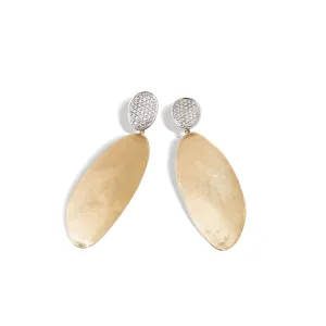 Marco Bicego Lunaria Alta 18ct Yellow Gold 1.33ct Diamond Drop Earrings