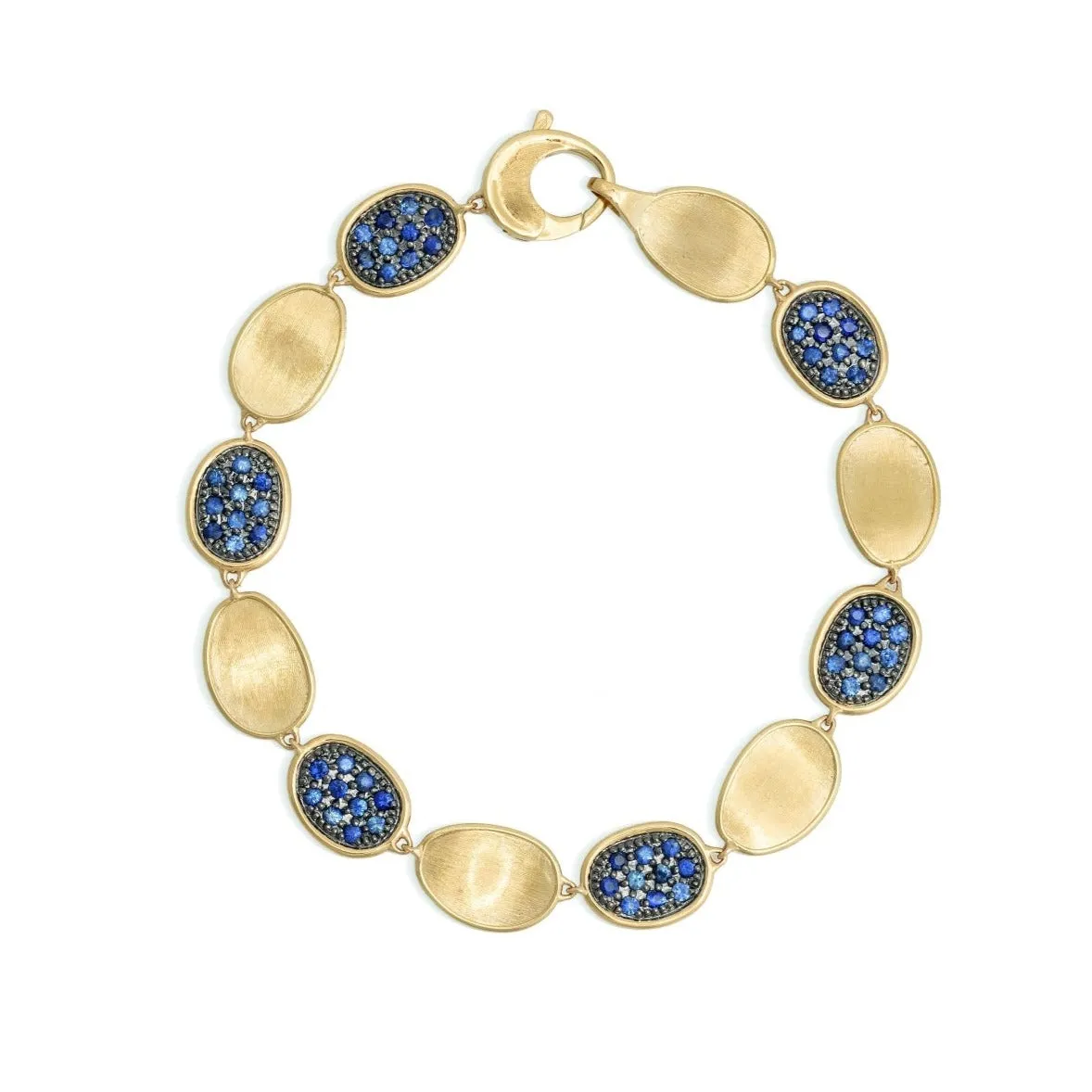 Marco Bicego Lunaria Alta 18ct Yellow Gold Sapphire Bracelet