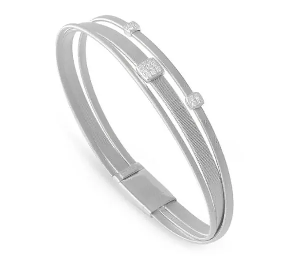Marco Bicego Masai 18ct White Gold Diamond Bracelet