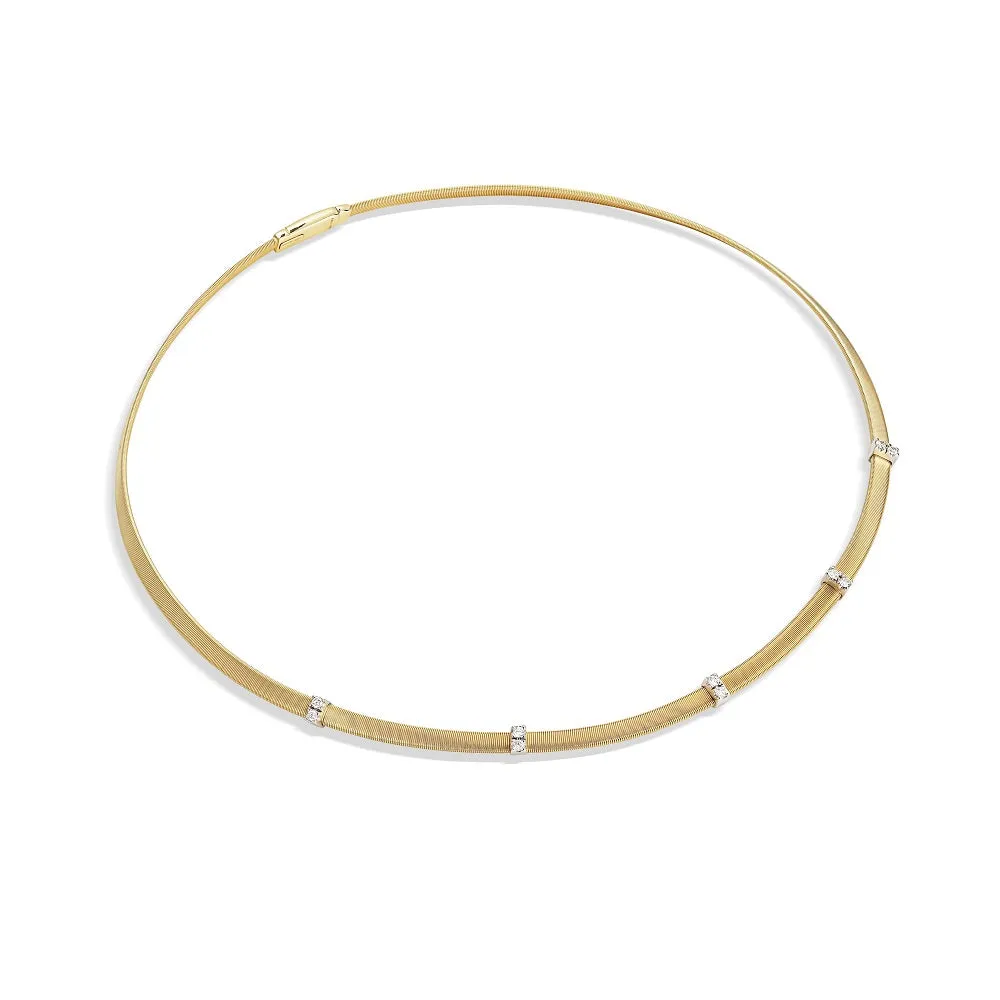 Marco Bicego Masai 18ct Yellow Gold 0.30ct Diamond Necklace