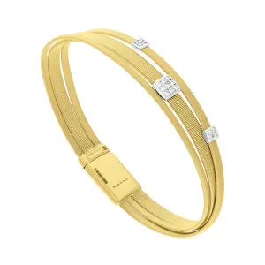 Marco Bicego Masai 18ct Yellow Gold Diamond Bracelet D
