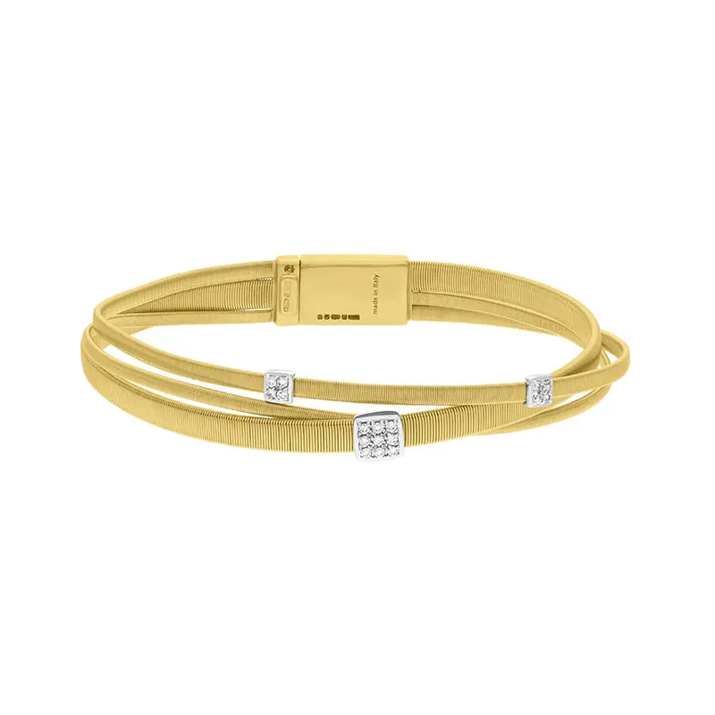 Marco Bicego Masai 18ct Yellow Gold Diamond Bracelet D