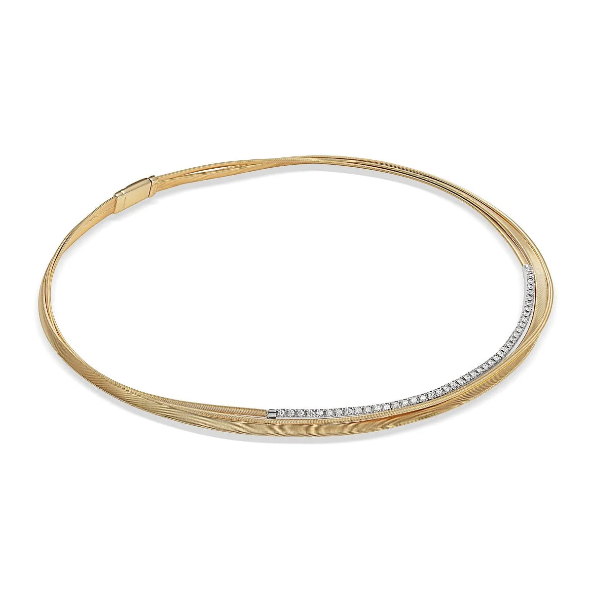 Marco Bicego Masai 18ct Yellow Gold Diamond Collarette Necklace
