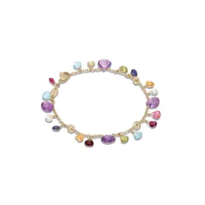 Marco Bicego Paradise 18ct Yellow Gold Multicolour Gemstone Bracelet