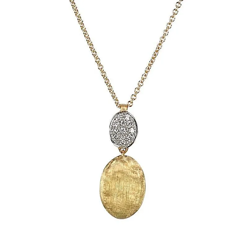 Marco Bicego Siviglia 18ct Yellow Gold 0.10ct Diamond Necklace