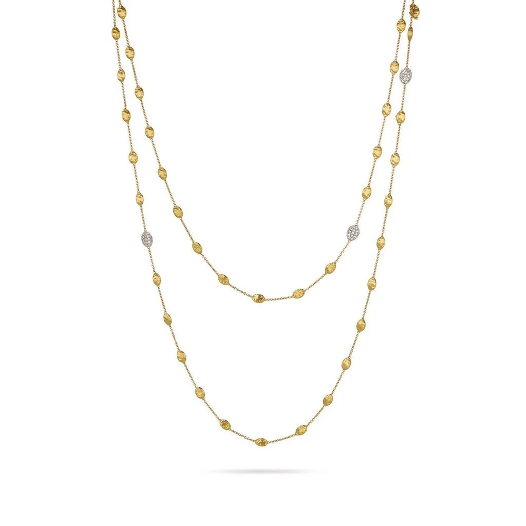 Marco Bicego Siviglia 18ct Yellow Gold 0.60ct Diamond Necklace