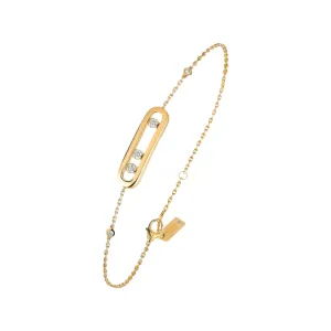 Messika Baby Move 18ct Yellow Gold 0.10ct Diamond Bracelet