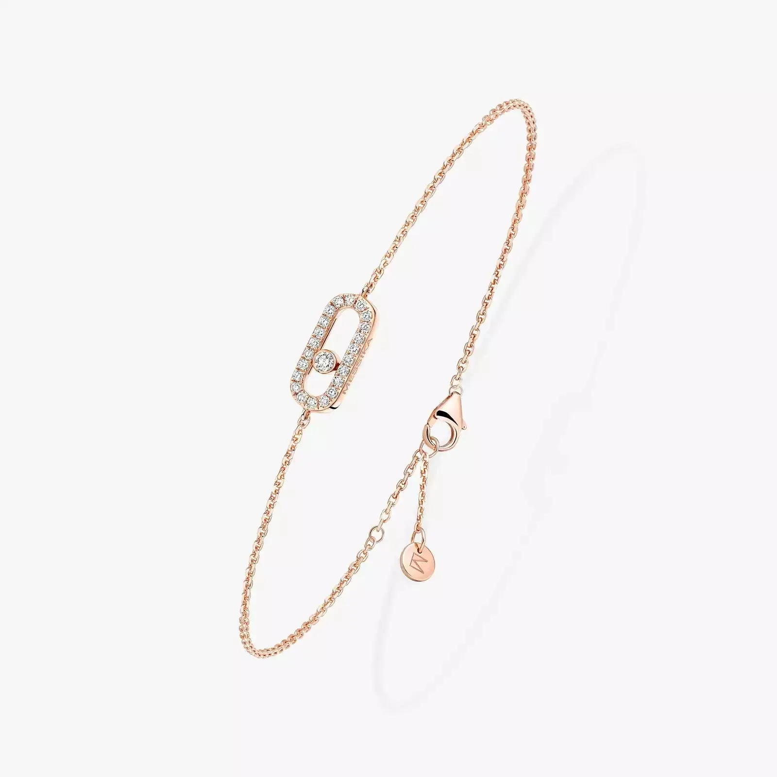 Messika Care(s) 18ct Rose Gold & Diamond Children's Pav Bracelet