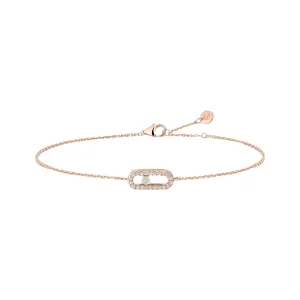 Messika Care(s) 18ct Rose Gold & Diamond Pav Bracelet