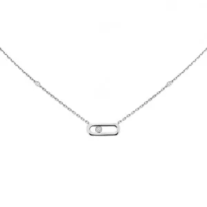 Messika Move Uno 18ct White Gold Diamond Necklace