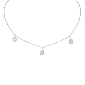Messika My Twin 18ct White Gold 0.76ct Diamond Trio Necklace