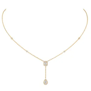 Messika My Twin 18ct Yellow Gold 0.35ct Diamond Tie Necklace