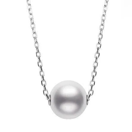 Mikimoto 18ct White Gold 10mm White A  South Sea Pearl Necklace