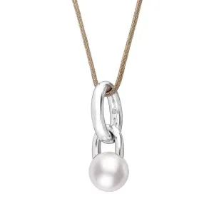 Mikimoto 18ct White Gold 10mm White South Sea Pearl Ring Drop Necklace