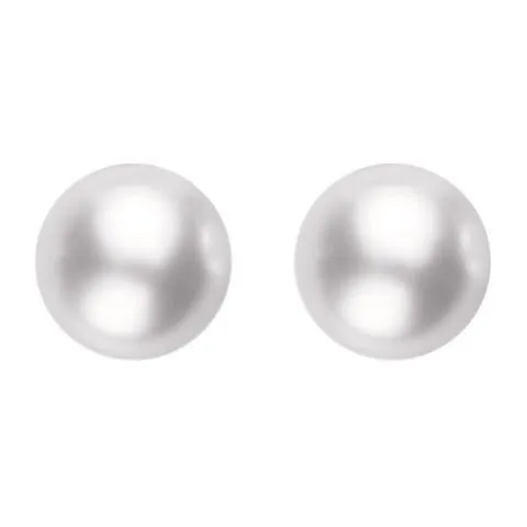 Mikimoto 18ct White Gold 5.5mm White Grade A Pearl Stud Earrings