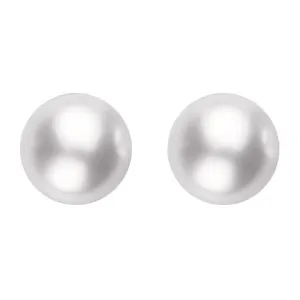 Mikimoto 18ct White Gold 7.5mm White Grade AAA Pearl Stud Earrings