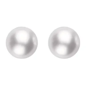 Mikimoto 18ct White Gold 8.5mm White Grade A Pearl Stud Earrings