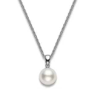 Mikimoto 18ct White Gold 9mm White A  South Sea Pearl Necklace